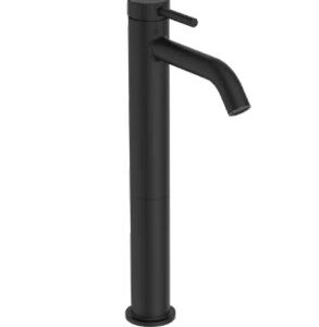 Aukštas praustuvo maišytuvas CERALINE NUOVO, be d.v., matinė juoda