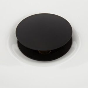 Dugno vožtuvas Click-Clack trumpas, blizgus juodas BV-522 001