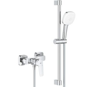 Dušo maišytuvas Grohe Cubeo su dušo stovu, chromas