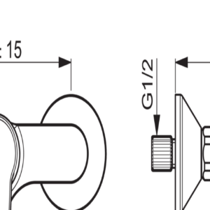 Dušo maišytuvas Saga