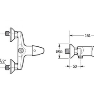 Dušo maišytuvas TALAS, chromas