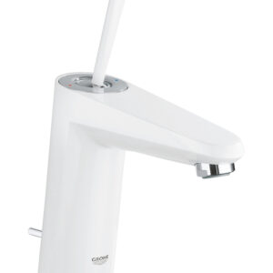 EURODISC JOYSTICK M praustuvo maišytuvas su dugno vožtuvu, baltas