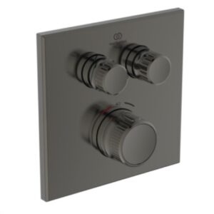 Ideal Standard Ceratherm Navigo potinkinis termostatinis maišytuvas dušui, 2 funkcijos, išorinė dalis, šlifuotas auksas