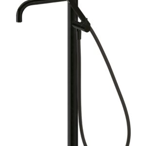 Maišytuvas voniai iš grindų STUDY EXCLUSIVE,su dušo komplektu, juodos.sp.