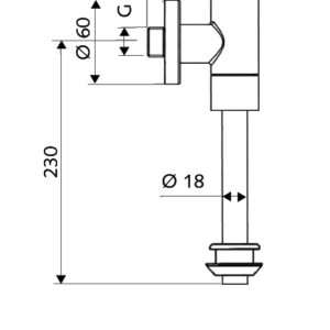 Pisuaro vandens nuleidimo mechanizmas Schellomat Basic