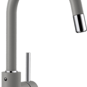 Plautuvės maišytuvas BLANCOMIDA-S su ištraukiama žarnele, aliuminio metalinė spalva