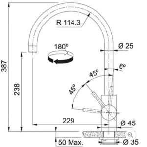 Plautuvės maišytuvas Eos Neo , industrinė juoda spalva
