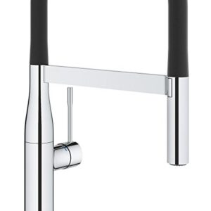 Plautuvės maišytuvas Essence su GROHFlexx lanksčia žarnele, chromas/juodas