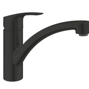 Plautuvės maišytuvas Eurosmart i žemu snapu, juoda matinė sp.