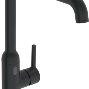 Plautuvės maišytuvas Oras Optima Style Hybrid su sukiojamu snapu, (230/9 V, Bluetooth) juoda matinė