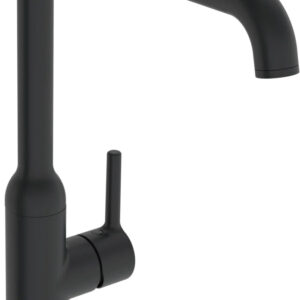 Plautuvės maišytuvas Oras Optima Style su aukštu sukiojamu snapu, juoda matinė