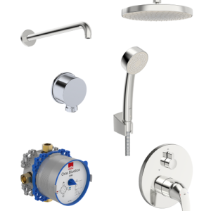 Potinkinė dušo sistema BLUEBOX-POLARA su 200mm lietaus galva (2080;1443C;232070 )