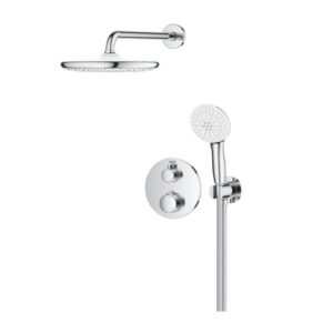 Potinkinė termostatinė dušo sistema Grohtherm Tempesta 250 dušo galva, be potinkinės d (35604000 užs.papildomai), chromo