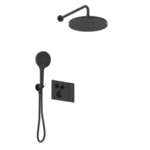 Potinkinis termostatinis maišytuvas Ceratherm Solos: 300 mm 3f galva, rank. dušas 130 mm 3f, 1/2 alkūnė, 400 mm alkūnė,