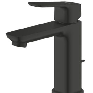 Praustuvo maišytuvas Grohe Cubeo ES, 1/2″, M dydžio, matinė juoda sp.