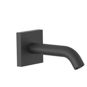 Snapukas vonios pripildymui su potinkine dalimi, juodas, matinis