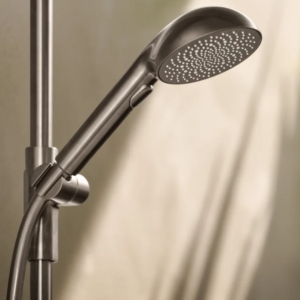 Termostatinis dušo maišytuvas su dušo komplektu Oras Aurelia 4769-80 plieno spalva,- be ekcentrinių jungčių