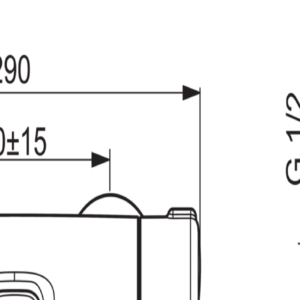 Termostatinis vonios ir dušo maišytuvas Oras Nova, chromas