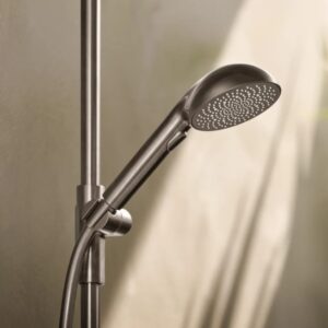 Vonios ir dušo maišytuvas su dušo komplektu Oras Aurelia 4749-80 plieno sp