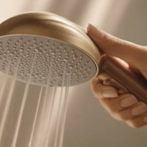 Vonios ir dušo maišytuvas su dušo komplektu Oras Aurelia 4749-81 bronzos spalva