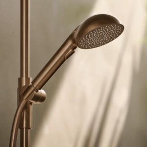 Vonios ir dušo maišytuvas su dušo komplektu Oras Aurelia 4749-81 bronzos spalva