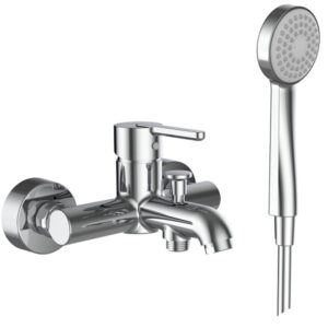 Vonios maišytuvas Laufen LUA su dušo komplektu, chromas