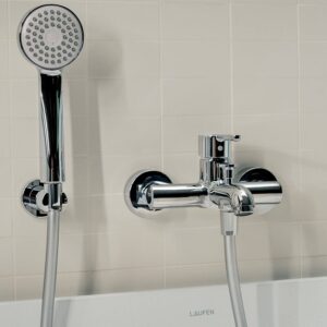 Vonios maišytuvas Laufen LUA su dušo komplektu, chromas