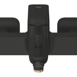 Vonios/dušo maištuvas Grohe Cubeo, matinė juoda sp.