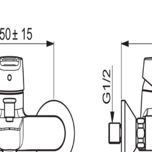 Vonios/dušo maišytuvas Saga